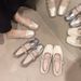 Temperament Silver Square Head Light Mouth French Single Shoes Women's Summer Versatile Rhinestone Word Mary Jane Small Leather Shoes_vogvips.com