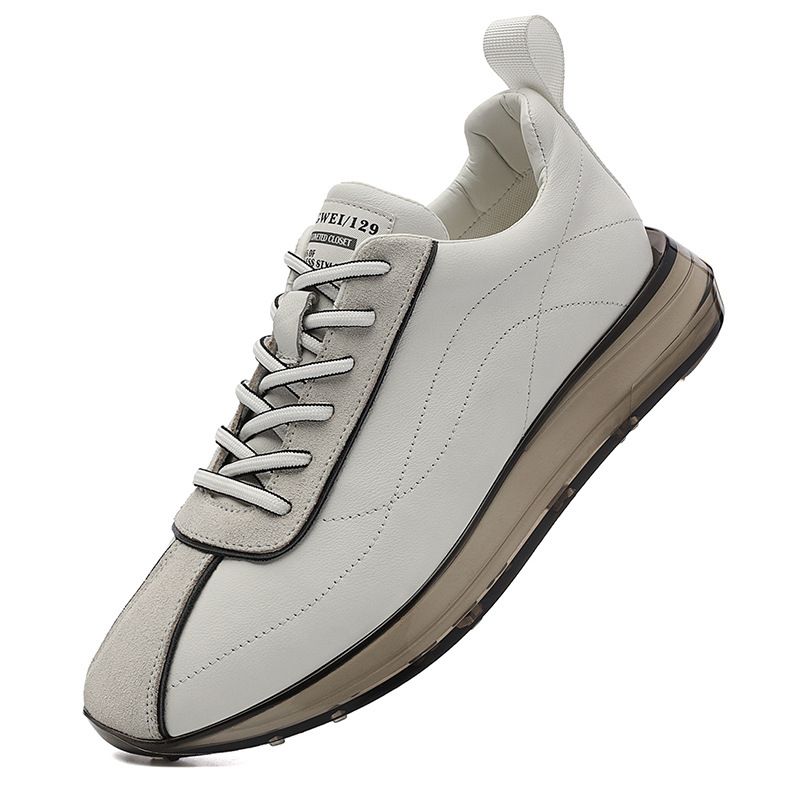 Men's Shoes Men's Leather Shoes Casual Shoes Platform White Shoes Low Top_vogvips.com