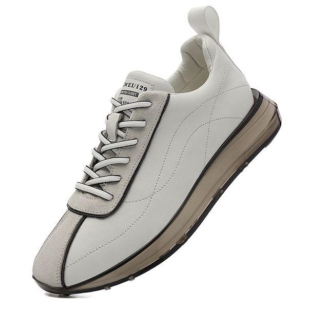 Men's Shoes Men's Leather Shoes Casual Shoes Platform White Shoes Low Top_vogvips.com