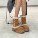 Thick-Soled Height-Increasing Mid-Calf Snow For Women 2025 New Winter Fleece-Lined Martin Short Boots Northeast Plush_vogvips.com