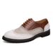 Euro Step 2025 Autumn New Brogue Formal Business Men's Leather British Casual Shoes Large Size_vogvips.com