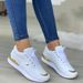 SHLIANG Women's Mesh Sneakers Patchwork Lace Up Flat For Women Lightweight Female Shoes Classic Versatile Zapatillas De_vogvips.com