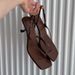 French-style Leather For Women, New Summer Model, Soft Leather, Slip-on, Stiletto Heel, High-heeled Sandals With Back_vogvips.com