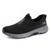 Men Fly Woven Breathable Walking Sneakers, Large Size Up To 46 Lightweight Casual Sports Footwear For Elderly Daily Wear_vogvips.com