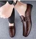 Half-drag Casual Men's Casual Shoes Service Men's Casual Leather Shoes Soft-soled Lazy Loafers_vogvips.com