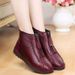 Foreign Trade Large Size Short Boots For Women Winter Mom Middle-aged And Elderly Soft Sole Non-slip Flat Fleece-lined_vogvips.com