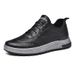 Euro Step 2025 Spring Brogue Leather Trendy British Style Casual Men's Large Size Work Shoes_vogvips.com