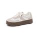 Unisex Casual Sneakers - Classic White & Grey Trainer Shoes For Men & Women | Lightweight Slip-On Comfortable Walking Shoes With Cushioned Insole_vogvips.com