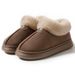 2025 Fleece-lined Cotton Shoes, Snow Warm Slippers For Outdoor Wear In Winter_vogvips.com