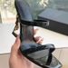 Black One-Strap High Heel Sandals For Women Summer 2026 New Style Elegant High-End Comfortable Square Open Toe Women's_vogvips.com