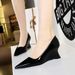2905-1 Fashion Banquet Women's High Shallow Mouth Pointed Lacquer Leather Single Shoes Slope Heels_vogvips.com