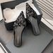 Pointed Toe Sequin Flat Lazy Half Slippers For Women 2025 Spring Summer New Style Outdoor Wear_vogvips.com