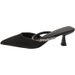 Spring 2025 French Style Silver Women's Pointed Toe High Sandals With One Strap, Thin Heel Slip-On Mules For Women_vogvips.com