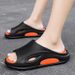 Men’s Shoes Slippers Couple Style Summer Outdoor Non Slip Thick Soled Men's Sandals Outdoor Sports Solid Color Beach Sandals_vogvips.com