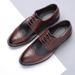 Men’s Shoes casual leather shoes round toe men's dress single shoes_vogvips.com