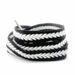 Shoelaces Wheat Ear Shoelaces For Women's Canvas Shoes Woven In Black And White Wide And Flat Extra Wide And Thick Shoelaces 1.5cm Wide_vogvips.com