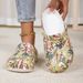 Women's Summer New Cute Strawberry Print Sandals Thick Sole Non-Slip Beach Wearable Closed Toe Shoes_vogvips.com