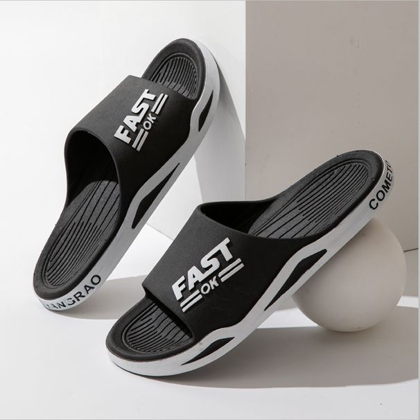 New Slippers For Summer Outdoor Wear, Sports Trend, Couple's Home Bathroom, Soft-soled Home, Men's Cool Slippers._vogvips.com