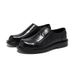 2025 Summer New Youth Round Toe British Style Versatile Low Heel Casual Slip-On Leather Shoes_vogvips.com