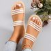 Women's Fashion Trend Anti-slip Wear Comfortable Lightweight Double Soft Soled Mid-heels Sandals_vogvips.com