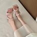 Lan Cabinet Comfortable 2025 New Pink And Purple Flat Sandals For Women Summer Outdoor Soft Sole Shoes_vogvips.com