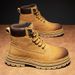 Putian Martin Autumn New Height-Increasing Work Men's British Style High-End Yellow Boots Winter Edition_vogvips.com