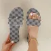 Fashion Plus Size Flat Printed Design 2026 Summer New Style Womens Elegant Stylish Beach Cool Slippers_vogvips.com