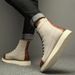 Leather Martin Boots Men's High-top Ami Kaji Short-face Boots Men's Retro Medium-top Men's Shoes_vogvips.com