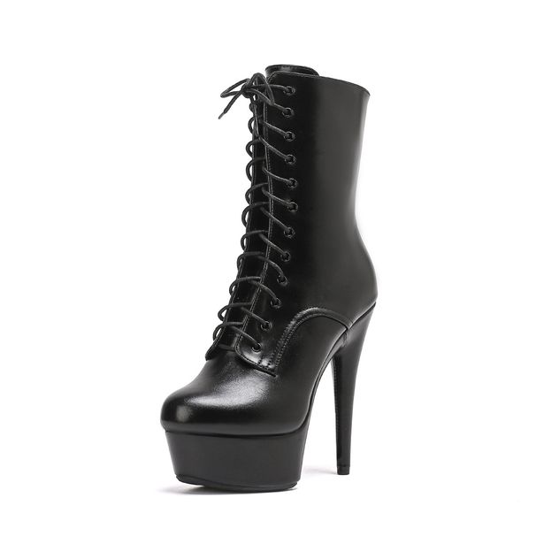 Short Boots Fashion Model Catwalk Shoes Women's Catwalk Sexy High Heels Pole Dancing Boots_vogvips.com