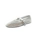 In-Stock Genuine Leather Mesh Breathable Women's Flat Sandals For Cross-Border Trade, High-Quality Sheepskin Mary Jane_vogvips.com
