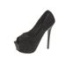 Fish Mouth Thin Heel Waterproof Platform Sequin Nightclub Fashion Show Super High Heel Flats Women's Flats Sandals_vogvips.com