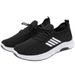 Euro Step Men's Spring And Autumn Casual Low-top Black Round Toe Four-stripe Sports Old Beijing Cloth Walking Shoes Men_vogvips.com