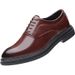 Men's Brogue Oxford Shoes - Classic Business Casual Leather Dress Shoes With Breathable Design For Formal & Office Wear Wedding Shoes Men's Breathable_vogvips.com
