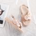 VS-29 2025 Summer New Internet Celebrity Bow Sandals Women's Fairy Style Flat Bottom Student Super Hot Versatile Roman_vogvips.com