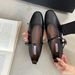 Women's Spring New Style Retro Round-Toe Shallow Mary Jane Shoes With Internal Height Increase, Soft Leather Thick Sole,_vogvips.com