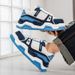 Four Season Low Cut Round Toe Color Blocked Lace Up Fashionable Soft Soled Casual Shoes_vogvips.com