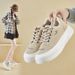 Little White Shoes Female Students Thick-soled Heightening Shoes Sports Board Shoes Casual Street Shoes_vogvips.com