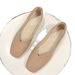 Square-toed Mirolo Loafers 2025 Spring/Summer New Style Flat Soft Sole Non-slip Shallow Mouth Casual Shoes For Pregnant_vogvips.com