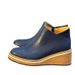 2022 New Plus Size Wedge Short For Women, Autumn Winter Flat Side Zipper Round Toe Solid Color Ankle Boots, Thick Sole_vogvips.com