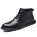 Men's Mid-top Leather Boots Casual, Breathable Velvet Martin Boots_vogvips.com