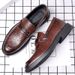 Business Formal Casual Men's Live Spring New British Style Work Cross-Border Large Size Slip-On Leather Shoes_vogvips.com