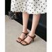 Weiwei Lady 2026 Elegant Square-Toed European And American Style High Heels, Sexy Leopard Print Slip-On Sandals For Women_vogvips.com
