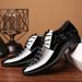 And Spring Autumn 2025 New Leather Men's Korean Edition Trendy British Style Pointed Large Size Versatile Work Wedding_vogvips.com