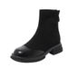 Elastic Autumn And Winter 2025 New Korean Style Ankle Boots, Trendy Short For Women, Slim Boots_vogvips.com