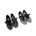 High Version 2024 Spring Mesh One Line Buckle Ballet Shoes Women's Rhinestone Flat Shoes Hollow Fishnet Mary Jane Single Shoes_vogvips.com
