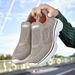 Cross-border Large-size Popular Slip-on Dad Soft-soled Sports Casual Shoes, Lightweight Mesh Breathable Walking Shoes_vogvips.com