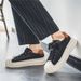 Canvas Summer New Niche Low Top Printed Board Men Thick Sole Sports Casual Fashion Shoes_vogvips.com