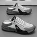 Summer Men's Slip-on Mesh Shoes, Breathable Casual Slip-on Shoes For Outdoor Wear, Lightweight Sport Sandals Without Heels For Men_vogvips.com
