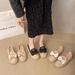 Evening Wind Single Shoes Women's Spring One-pedal Loafer Fisherman Shoes Thick-soled Breathable Mesh Doudou Shoes_vogvips.com