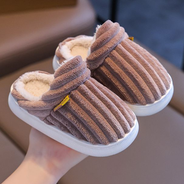 Children's Cotton Slippers Soft Fleece-Lined Slippers For Toddlers & Kids - Cozy Indoor Winter Shoes With Non-Slip Sole For Boys And Girls_vogvips.com